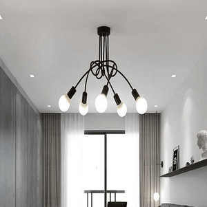 Modern Industrial Loft Chandelier | Bright & Plus.