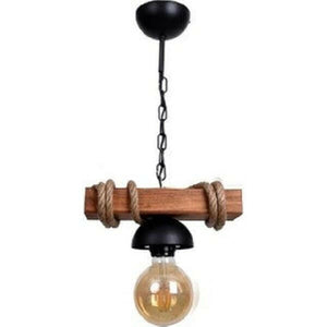 Narses - Rustic Chandelier with Wooden Rope | Bright & Plus.