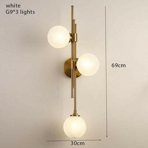 Nehid - Nordic Glass Ball Wall Lamp | Bright & Plus.