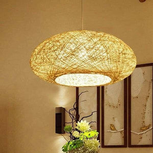 Nest - Round Rattan Pendant Light | Bright & Plus.