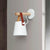 Nevra - Nora Leather Strap Wooden Wall Light