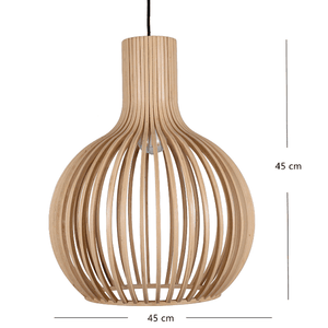 Nordic Wood Chandelier Handcraft Ceiling Lighting | Bright & Plus.