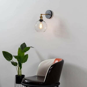 Olivia - Retro Round Glass Wall Light | Bright & Plus.