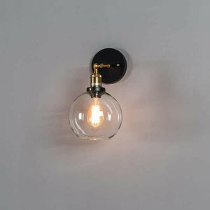 Olivia - Retro Round Glass Wall Light | Bright & Plus.