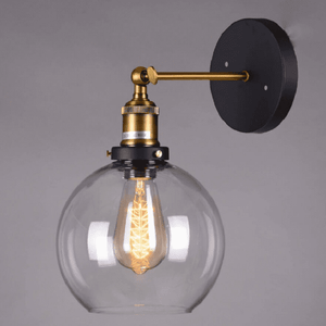 Olivia - Retro Round Glass Wall Light | Bright & Plus.