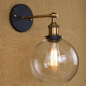 Olivia - Retro Round Glass Wall Light | Bright & Plus.