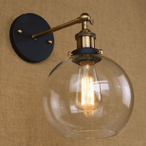 Olivia - Retro Round Glass Wall Light | Bright & Plus.