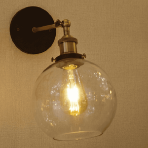 Olivia - Retro Round Glass Wall Light | Bright & Plus.