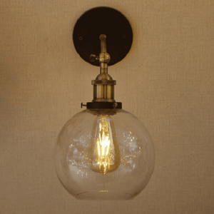 Olivia - Retro Round Glass Wall Light | Bright & Plus.