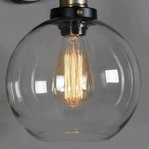 Olivia - Retro Round Glass Wall Light | Bright & Plus.