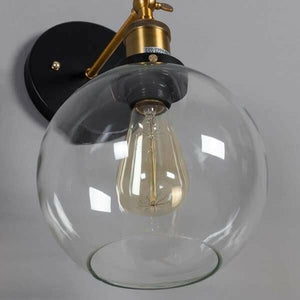 Olivia - Retro Round Glass Wall Light | Bright & Plus.