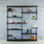 Open Eleven Shelf Industrial Pipe Bookcase | Bright & Plus.