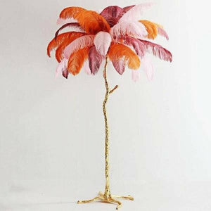 Palmera Luxury Feather Floor/Table Lamp | Bright & Plus.