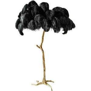 Palmera Luxury Feather Floor/Table Lamp | Bright & Plus.