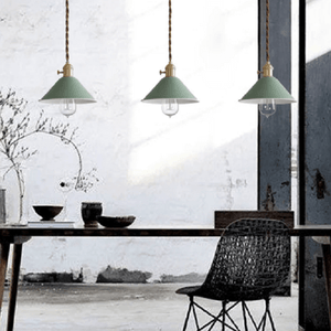 Pastel Coloured Cone Shade Industrial Pendant Light | Bright & Plus.