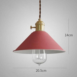 Pastel Coloured Cone Shade Industrial Pendant Light | Bright & Plus.