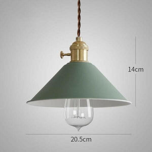 Pastel Coloured Cone Shade Industrial Pendant Light | Bright & Plus.