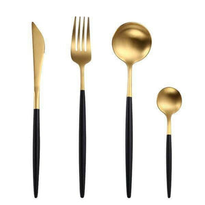 Premium Black Silverware Set | Bright & Plus.