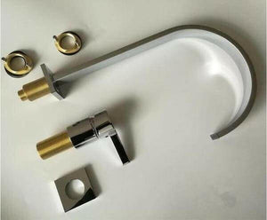 Cassian - Long Tube Two Hole Bathroom Sink Faucet | Bright & Plus.