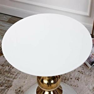 Renzo - Round Hourglass End Table | Bright & Plus.