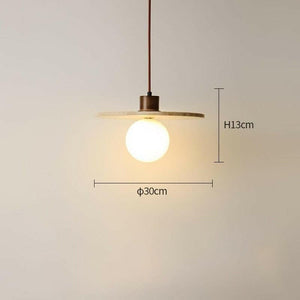 Reo - Japanese Style Travertine Pendant Lamp