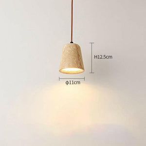 Reo - Japanese Style Travertine Pendant Lamp