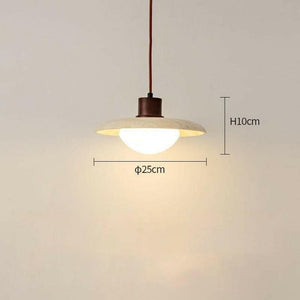 Reo - Japanese Style Travertine Pendant Lamp