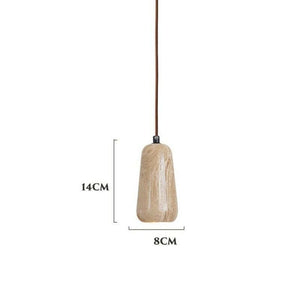 Reo - Japanese Style Travertine Pendant Lamp