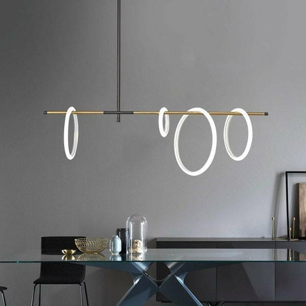 Ring Magnet Side Horizontal Chandelier ( 4 Rings) | Bright & Plus.