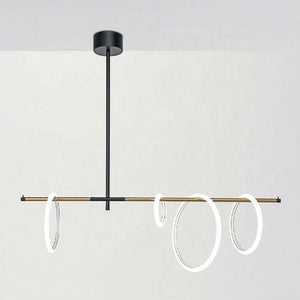 Ring Magnet Side Horizontal Chandelier ( 4 Rings) | Bright & Plus.