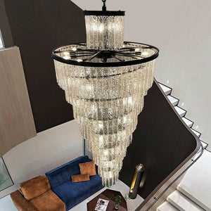 Rizzo - Modern Crystal Stair Chandelier