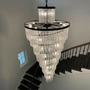 Rizzo - Modern Crystal Stair Chandelier