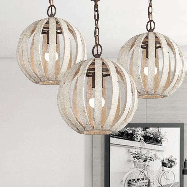 Rooney - Rustic Hanging Cage Lamp | Bright & Plus.