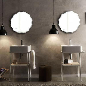 Rowena - Wavy Frameless Mirror | Bright & Plus.