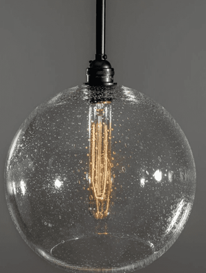 Helmut - Seeded Globe Pendant Light Fixture