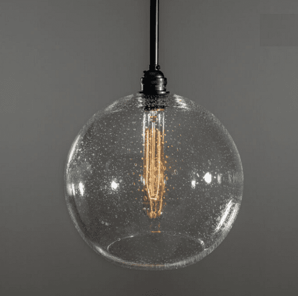 Helmut - Seeded Globe Pendant Light Fixture