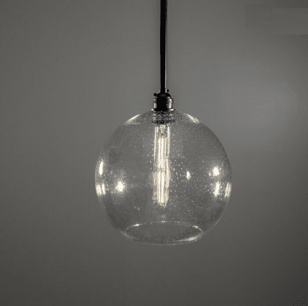 Helmut - Seeded Globe Pendant Light Fixture