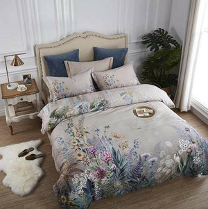 Sofia Floral Egyptian Cotton Duvet Cover Set | Bright & Plus.