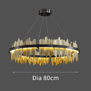 Spacestation Flush Mount Copper Multi-Level Chandelier | Bright & Plus.