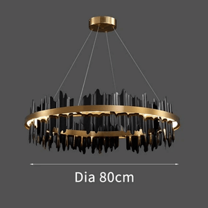 Spacestation Flush Mount Copper Multi-Level Chandelier | Bright & Plus.