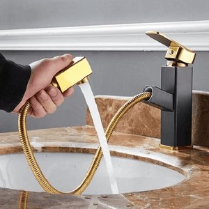 Square Crane Hose Extend Faucet | Bright & Plus.