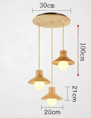 Sud - Wooden Pendant Lamp Nordic Design | Bright & Plus.