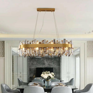 Sussmann - Transparent and Smoky Gray Glass Pendant Lamp