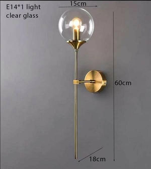 Susuo - Glass Sphere Wall Lamp | Bright & Plus.