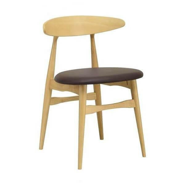 Telyn - Natural & Mocha Dining Chair | Bright & Plus.