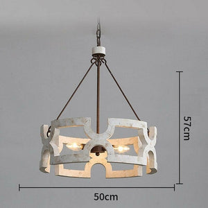 Tessa - Rural French Wooden Pendant Lamp