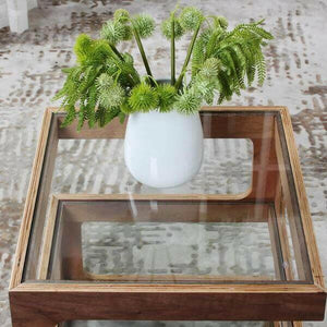 Thierry - Three Tier Walnut End Table | Bright & Plus.