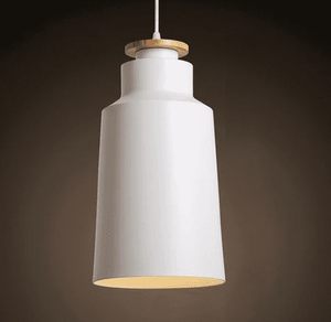 Tizia - Contrast Metal & Wood Pendant Lights