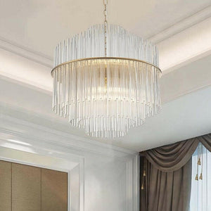 Trizia - Nordic Iron Glass Chandelier