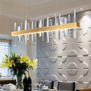 Viktor - Modern Crystal Chandelier Rectangle Gold